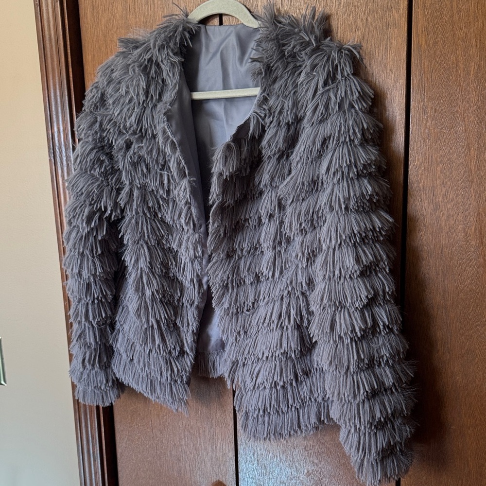 Gray Fringe Women's Jacket